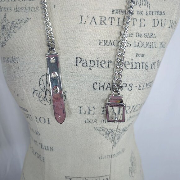 Vintage Ralph Lauren Chain Belt Small Silver Metal - Picture 8 of 9